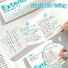 Lined/Blank/Grid Sticky Notes Clear See-Through No Blocking Text Extend Sticky Notes Self-Adhesive Memo Pads Gift