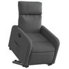 Recliner with Rising Aid Dark Grey Fabric