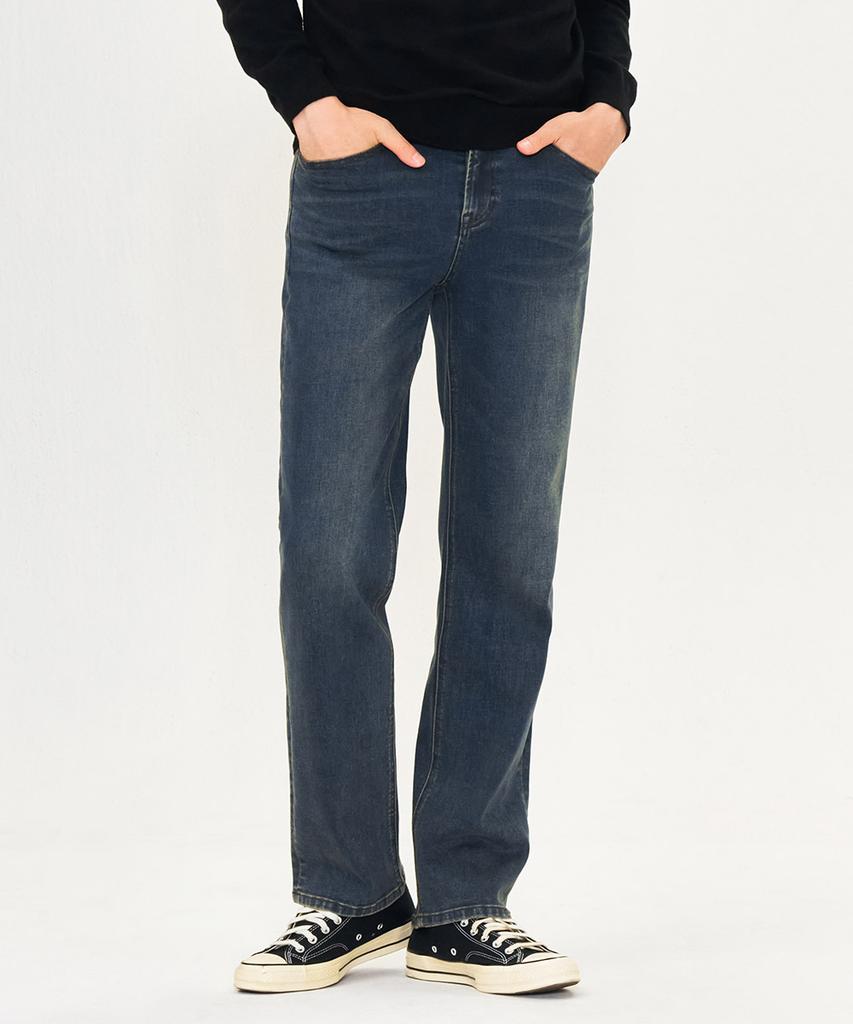 CHASECULT Men'S D-Tone In-Banding Straight Denim Pants - Navy
