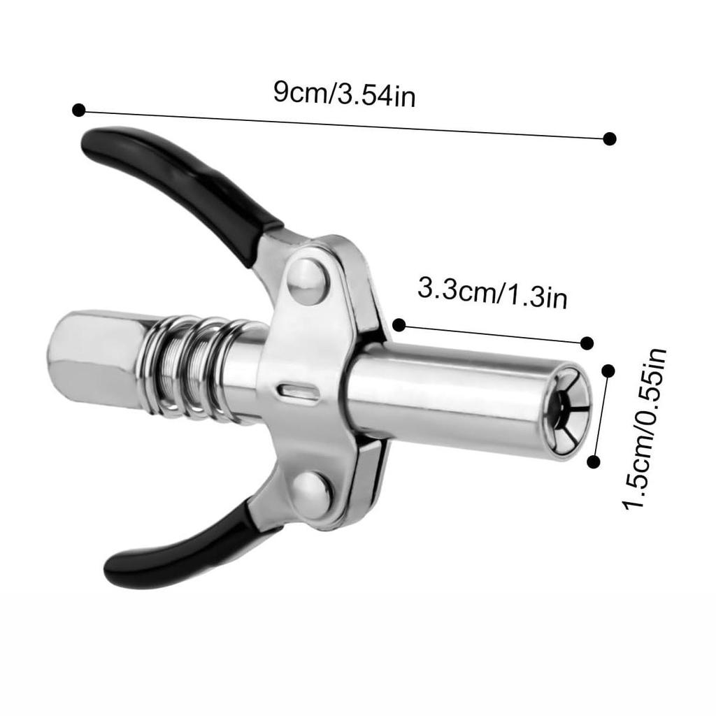 High-Pressure Self-Locking Flat Nozzle Grease Gun Coupler
