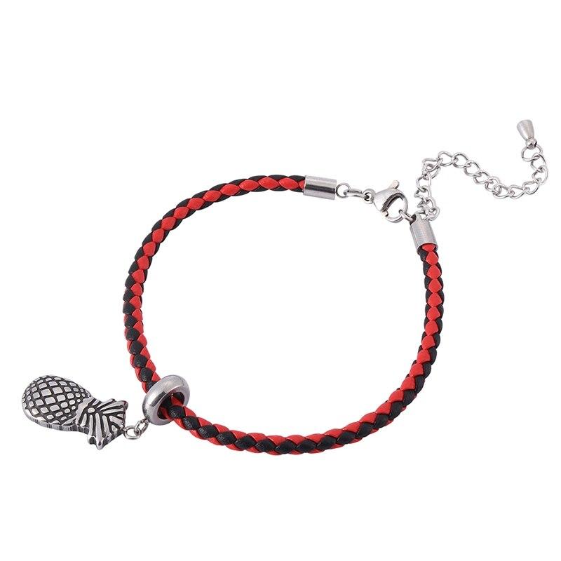 Fashion Jewelry Guitar Cat Fox Accessories Leather Bracelet For Women Charm Bracelets Handmade Jewelry