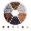 Handmade Mixed-Color Seed Beads Set: 6-Compartment Box for DIY Bracelets and Necklaces