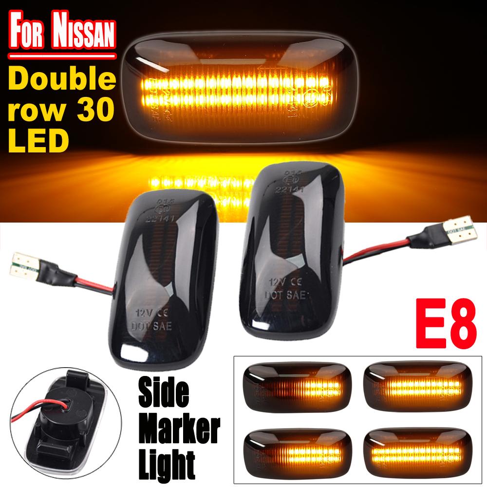Flowing LED Side Marker Dynamic Turn Signal Light Lamp for Nissan Maxima Skyline R34 Almera N15 N16 Pulsar Primera P11 P12