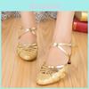 Elegant New Fashion Lady Latin Bling Sandals With Low Heel For Ballroom Dancing