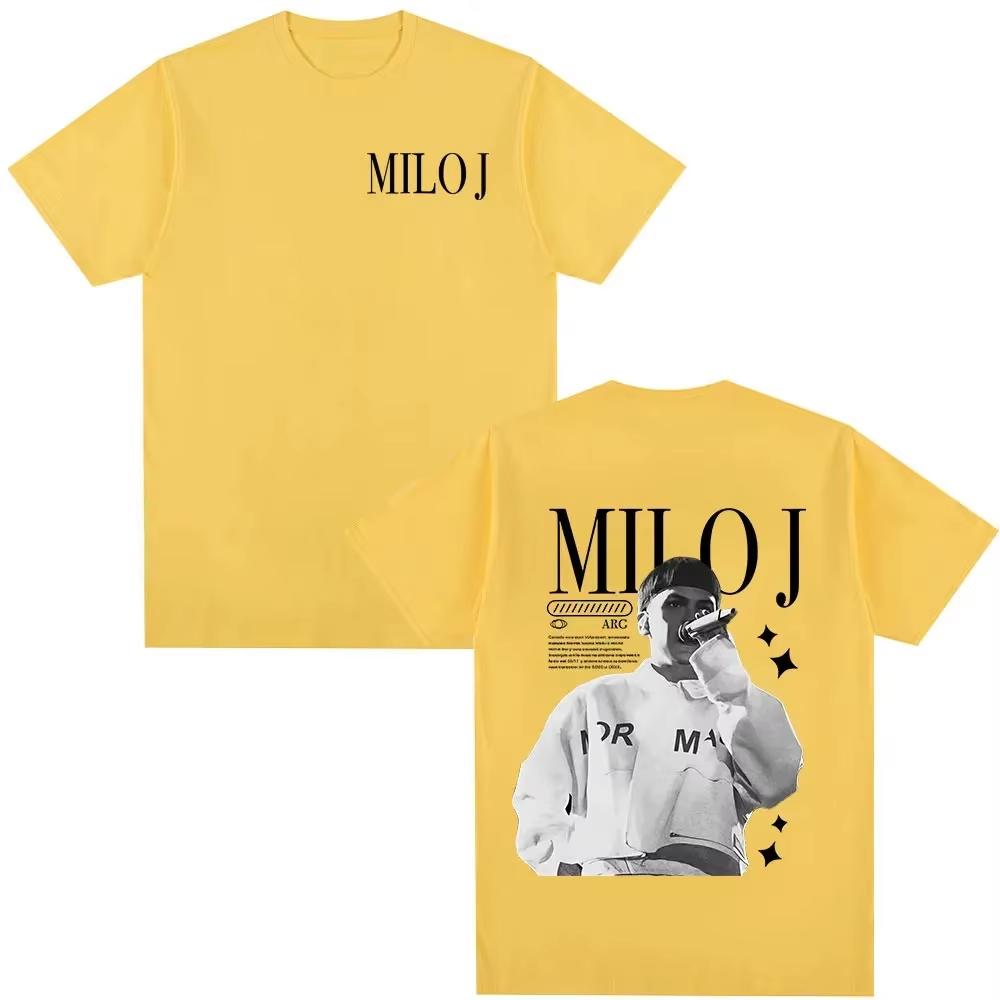 Rapper Milo J Official Merch T-shirt Unisex Loose Short Sleeve Fashion Hip Hop Street Style Top Women And Men T-shirt