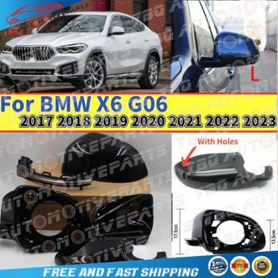 Side Mirror Cover Frame House Base Lower Cap Glass Lamp For BMW X6 G06 2017-
