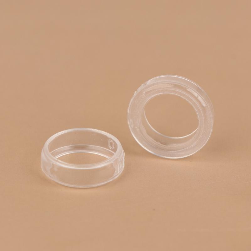 1Pair Medical-grade Fully Transparent Liquid Silicone Sleeves ST Series High-definition Flat-head Plugs