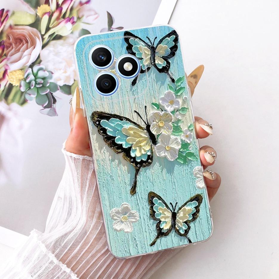 For Honor X8d 4G Case Cool Fashion Painted Cover 6.77'' Soft Silicone Phone Case For Honor X8d X 8d HonorX8d 4G Back Cover Coque