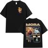New Short Sleeved Round Neck Y2k Tshirt Men Clothing New in Top  Tees Mens TShirt Camisetas Rapper MORA Album 2025 Merch