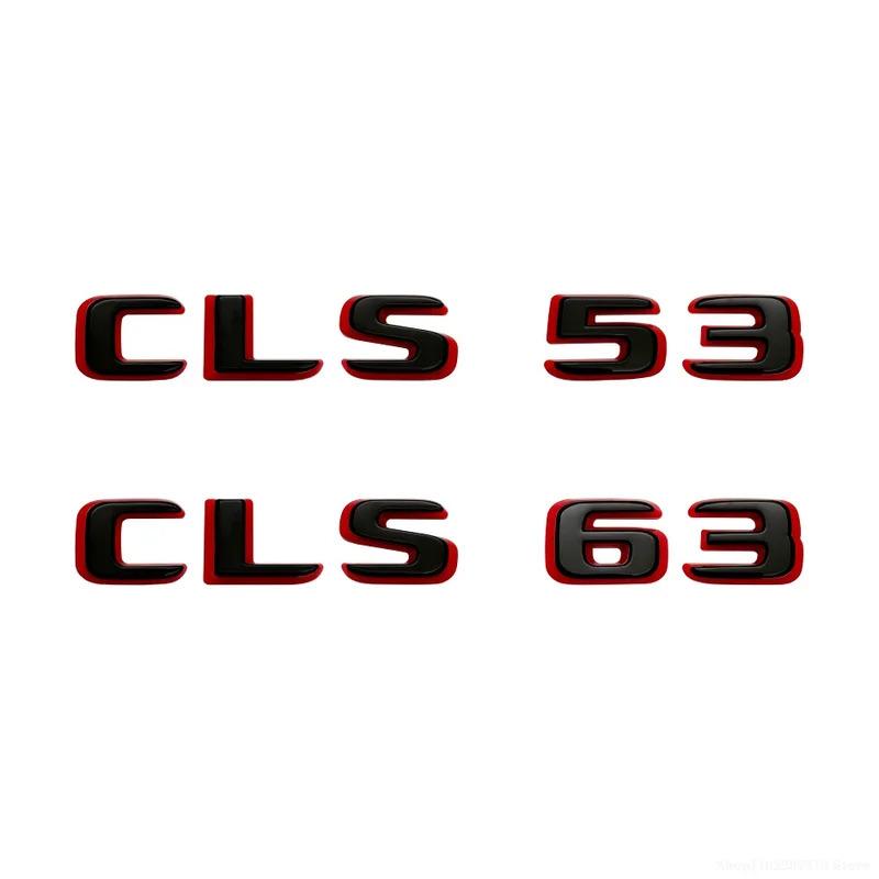 2024 New style Two tone Letters Numbers Emblem CLS53 CLS63 for Car Fender Trunk Rear C257 Sticker for benz car sticker emblem