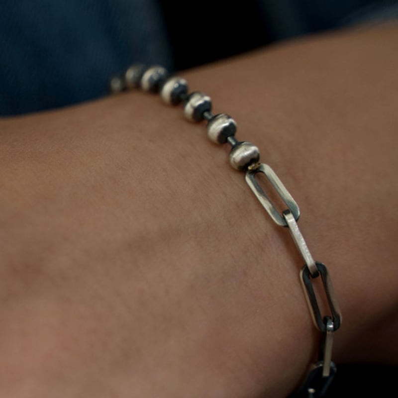 HARANG HR 234B_Half & Half Chain Bracelet