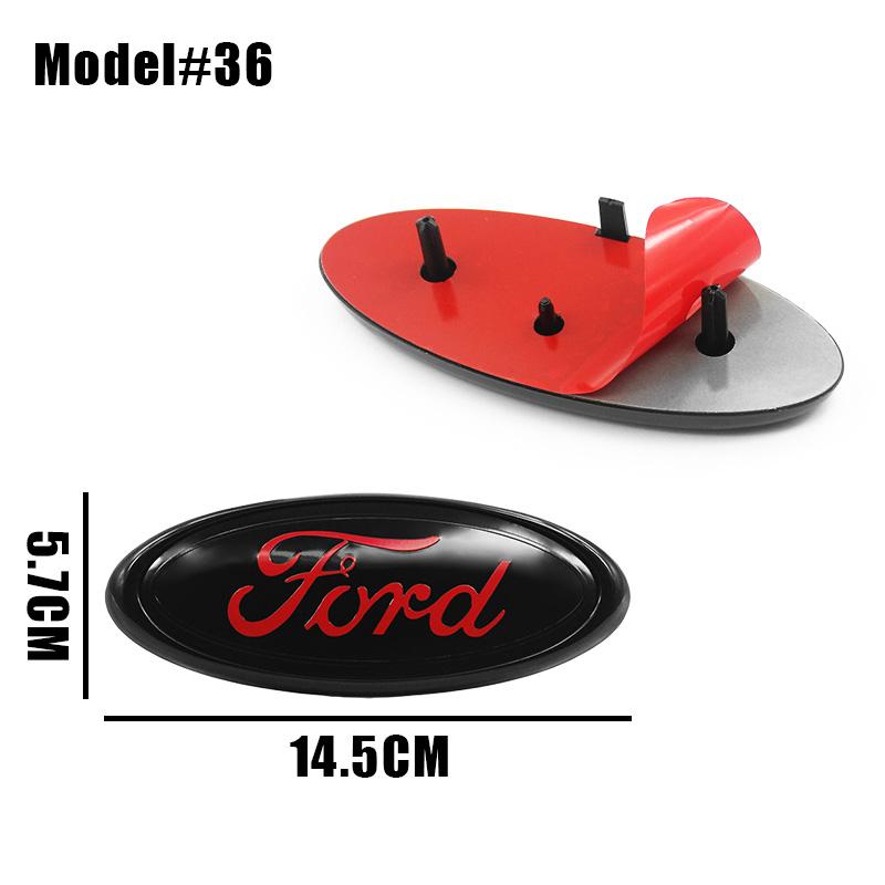 

Car Front And Rear Logo For Ford Mondeo Focus Fusion MK2 MK4 F150 F250 Everest Escape Accessories Emblem Grille Hood Trunk Badge