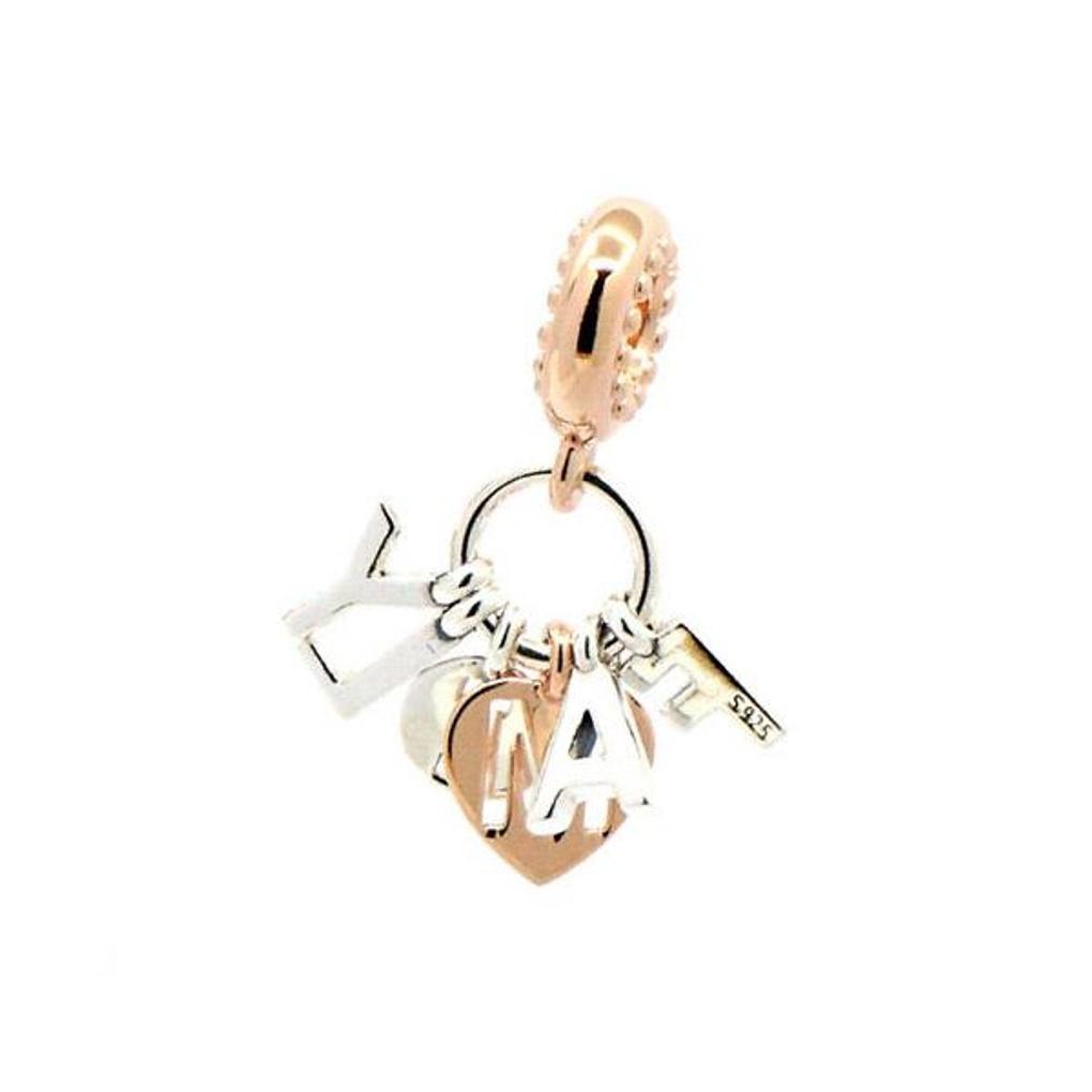 Pandora Perfect Family Lot Two-Tone Pendant and Dangle Charm 787785CZ