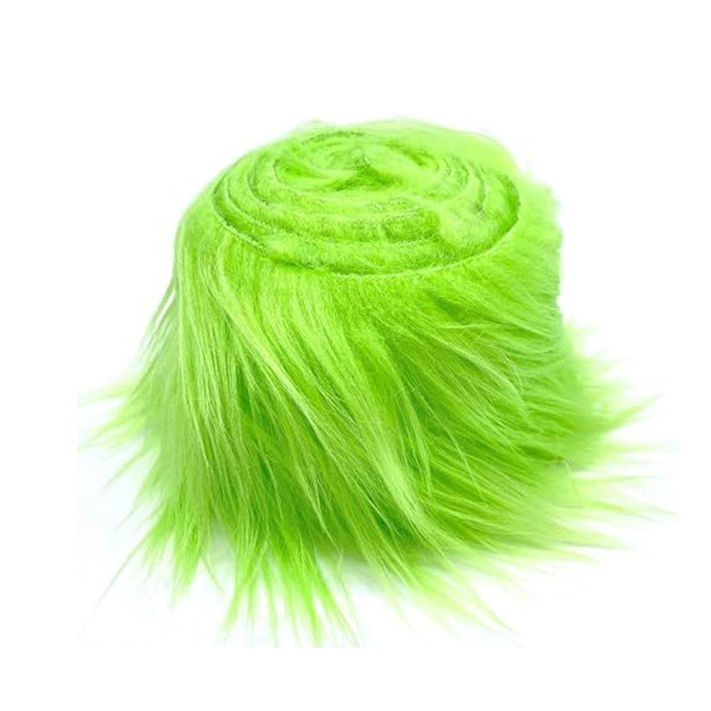 1.5M Faux Fur Ribbon Solid Color Sewing Fabric New Plush Fur Stripe Christmas Decorations