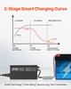 VEVOR 12V 10A Lithium Battery Charger, 14.6V, AC-DC LiFePO4 Smart Charger, with Anderson Connector, LED Indicator, 0V Activation