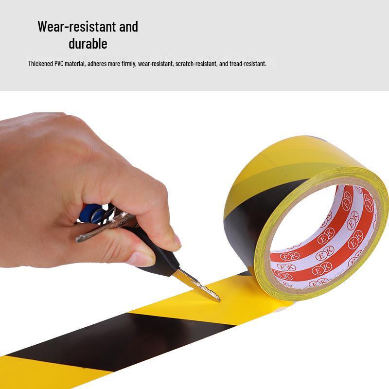 Yellow and Black Zebra Line Floor Marking Tape for Workshop Safety