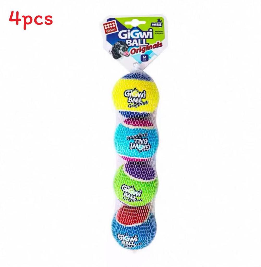 Gi Gwi Squeaky Rubber Pet Toy Pack For Dogs With Chewing And Interactive Play