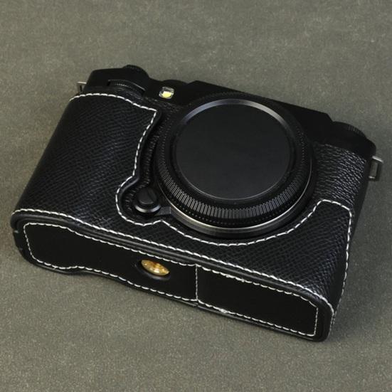 X-M5 Camera Half Case Faux Leather Half-body Protective Cover Scratch Dust Protection Camera Cover for Fujifilm X-M5