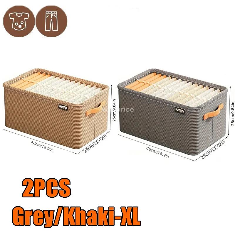 3pcs Clothes Storage Bags Portable Household Clothing Organizer Home Foldable Dust-proof Quilt Storage Container Storage Box