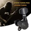 6pcs 6L String Tuning Pegs Locking Tuners Keys Machine Heads for Acoustic Guitar Musical Instruments Replacmeent Parts