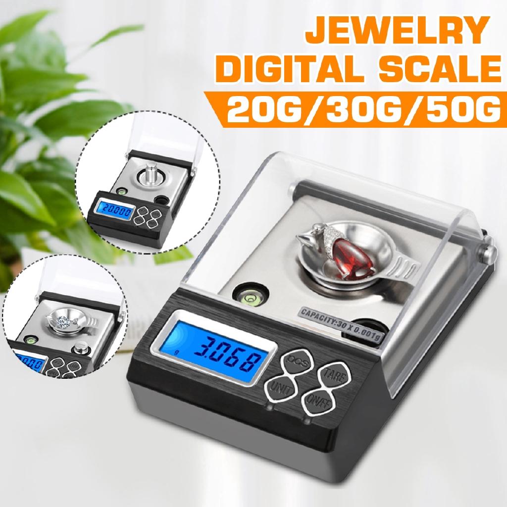 

144x84.5x51мм Золотые Каратные Весы Высокоточные Цифровые Миллиграммовые Весы 50г/0.001г Электронные Весы Весы для Порошка 20g/0.001g