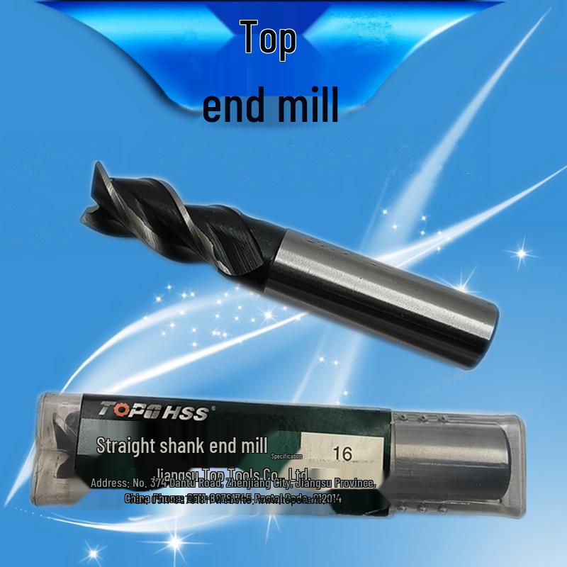 Dantu TOPO 3-Flute Straight Shank End Mill, Sizes 3-20MM