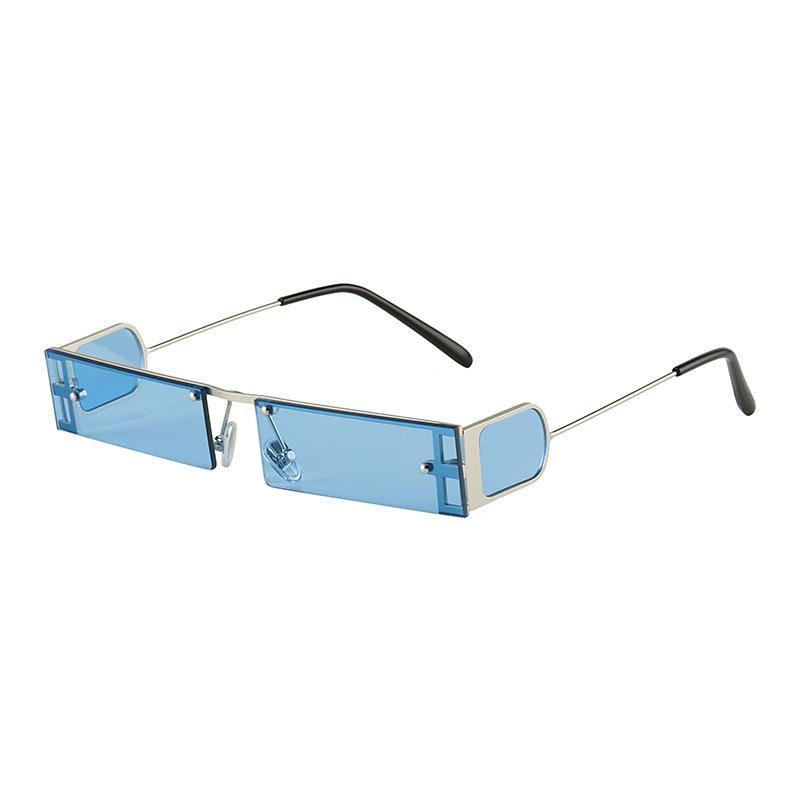 Lunettes de soleil mode élégantes pour femmes Forme rectangulaire Anti-reflets Lunettes de soleil pour hommes Vacances Voyage Lunettes de soleil gray