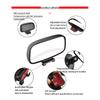 Car Mirror HD Glass Blind Adjustable Wide Spot Mirror angle Angle Parking Rear view
