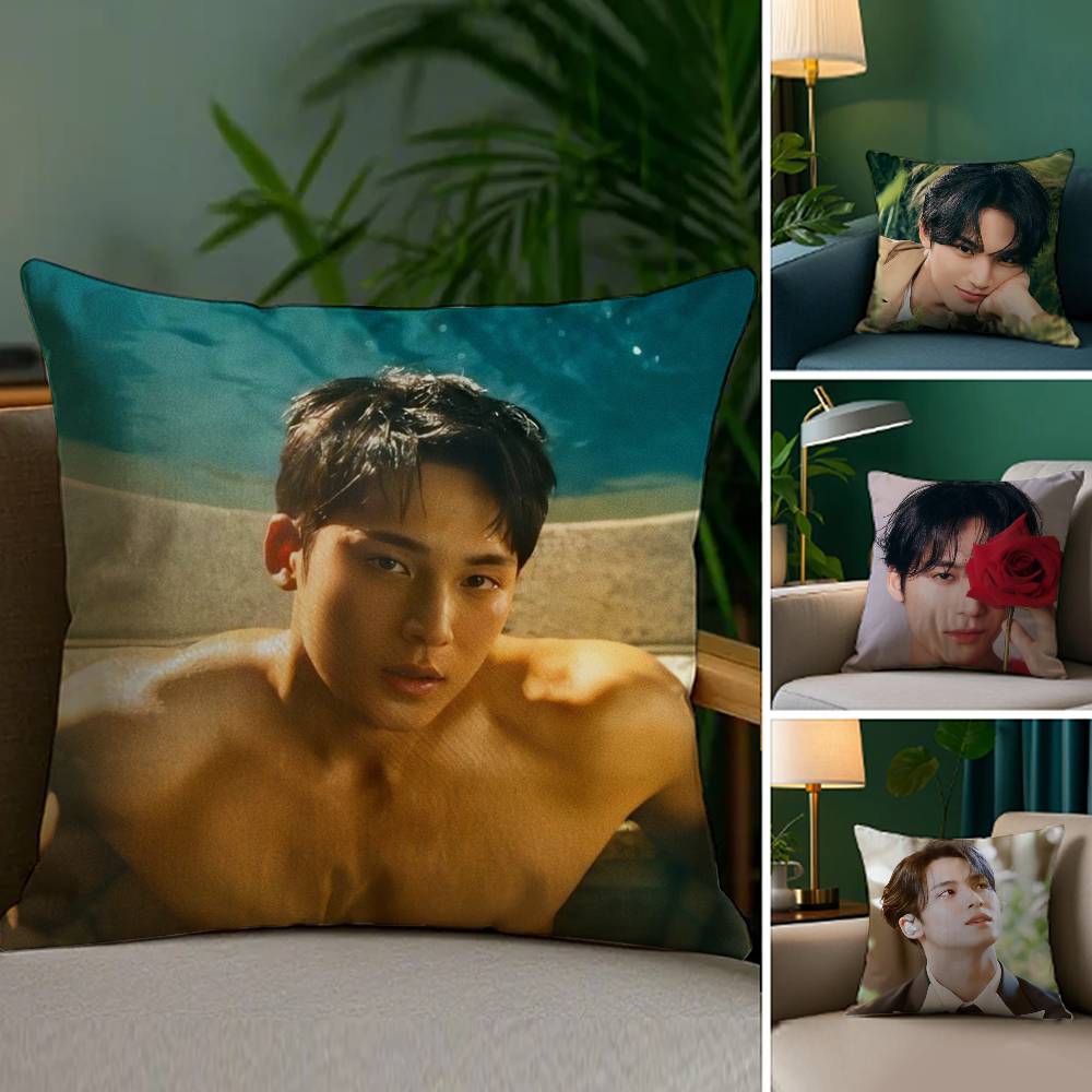 Singer M-Mingyu Pillow Case Sofa Living Room Bedroom Double-sided Printing Square Cushion Nap Time Cushion Cover