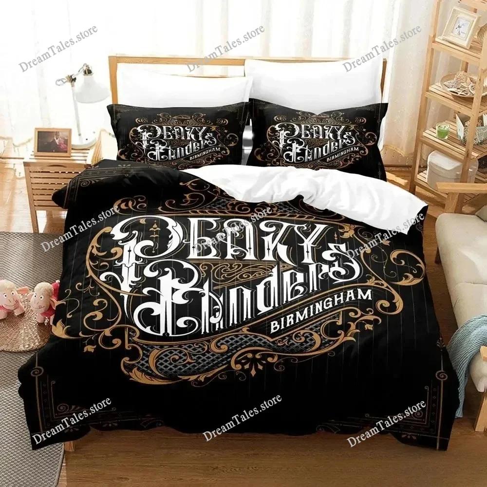 3D Print Peaky TV Blinders Bedding Set Boys Girls Twin Queen King Size Duvet Cover Pillowcase Bed Boys Adult Home Textileextile