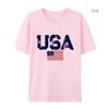 Usa Letters American Flag Stars And Stripes Mens T-shirt  Clothing Loose T-shirt Autumn Pullover Hoodies Casual T-shirt