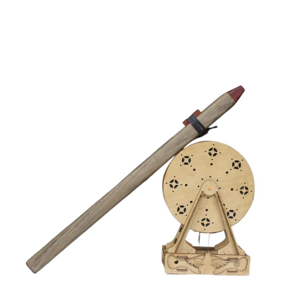 Flaut Vertical din Lemn Ton B/C/D/E/F Portabil Acompaniament Vindecare Flaut Indian Recorder Instrumente Muzicale Meditație