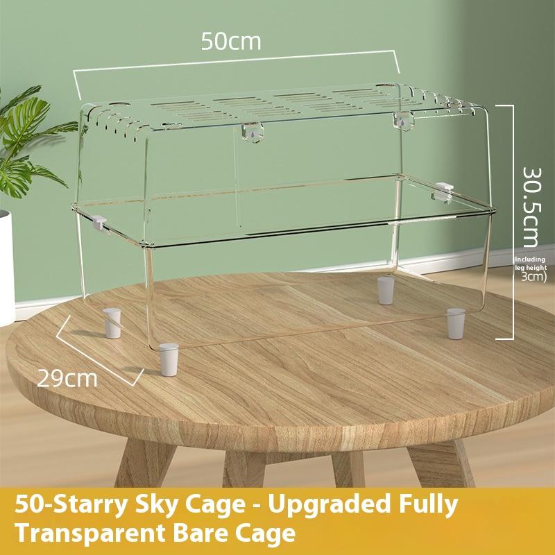 

Large Transparent Acrylic Hamster Cage Luxury Villa 50 View House for Golden Syrian Hamster Affordable Pet Habitat