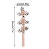 1Pc Wooden Hand Held Bell Jingle Bells Musical Bell Stick Discussion Musical Toy For Adult Ktv Party Kids Game Gift