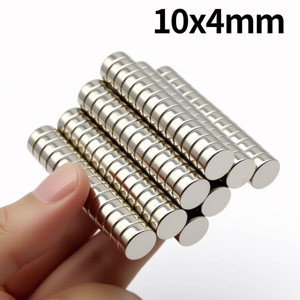 10x4mm Super Strong Round Neodymium Magnet N35 NdfeB Permanent Magnetic imanes Powerful Magnets Refrigerator Magnet