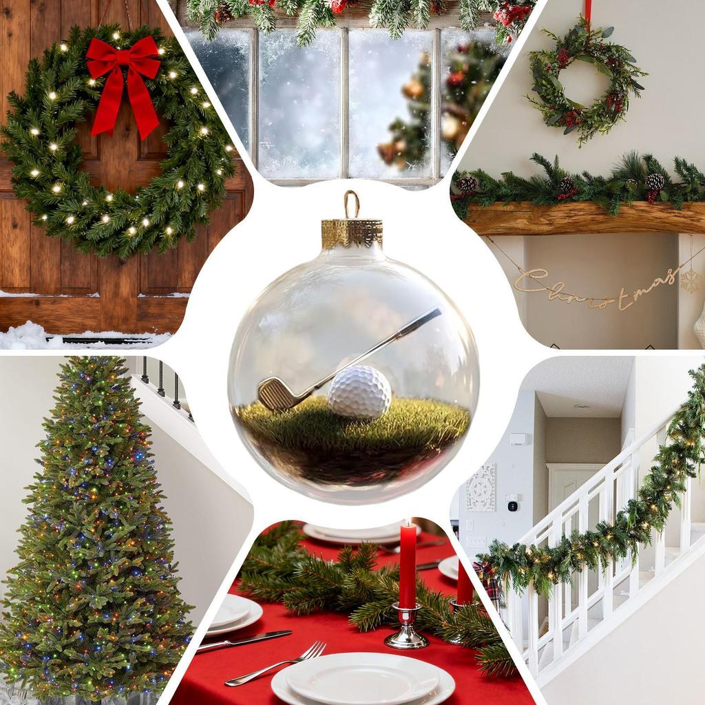 3D Weihnachtsbaumkugeln Ornamente Mini Baseball Golf Tennis Fußball Aufhängbare Sportbälle Weihnachtsbaumschmuck