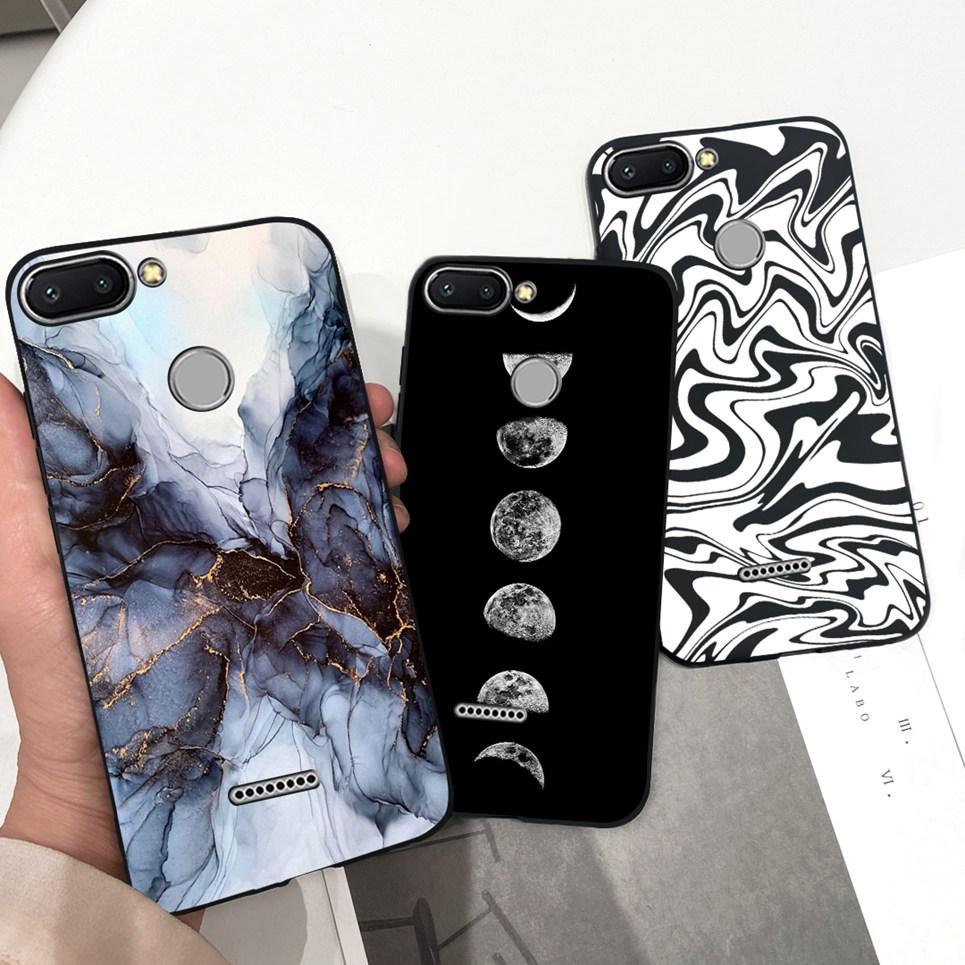 For Cover Xiaomi Redmi 6 6A 6Pro Bumper Shell Fashion Stylish Design Phone Cover For Redmi6 Redmi6a Soft Liquid Silicone Fundas