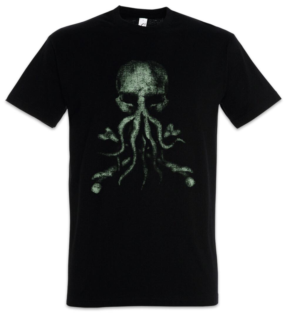 Cthulhu Bones Herren T-Shirt Call of Sign Dunwich Horror Arkham Logo Miskatonic M