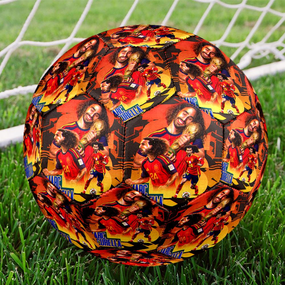 Cucure-lla Celebration Size 5 Soccer Balls, Anti-Slip, Protective Football, Outdoor Sport, a Unique Gift Suitable for him/her, Birthdays