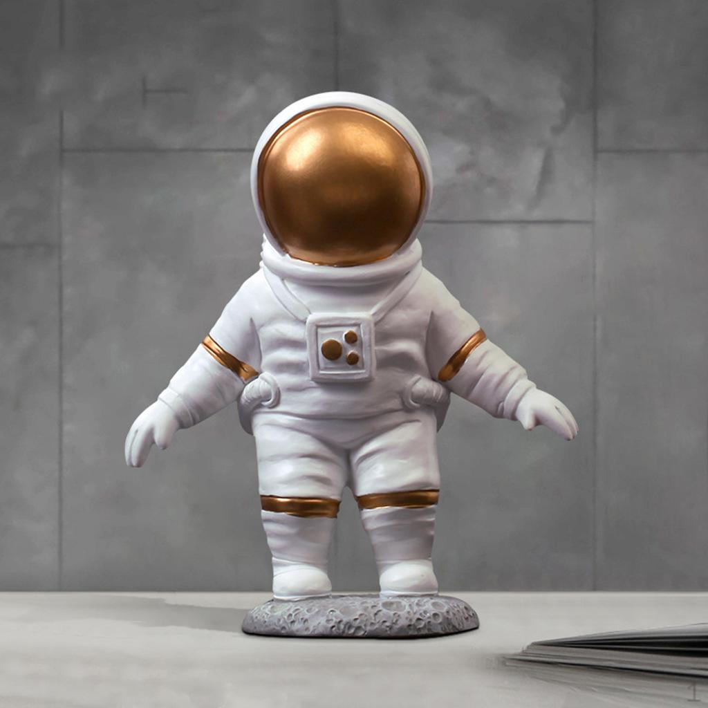 Astronaut Figure Statue Figurine Sculpture Spaceman Kids Boys Living Room Bedroom Decor Standing