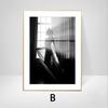 Black and White Wall Art Poster Landscape Architecture Figure Canvas Painting Nordic Living Room Home Decoration Picture Print