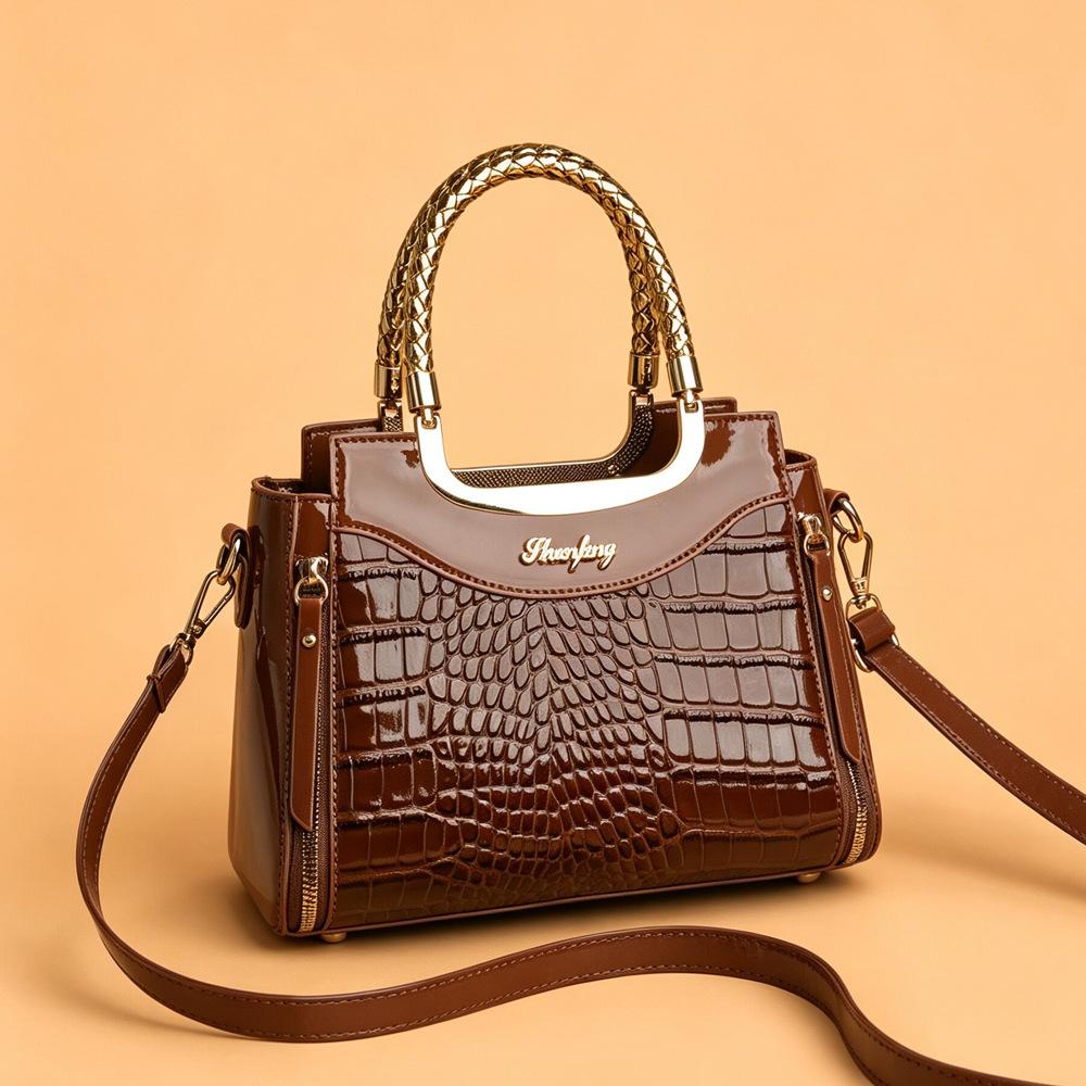 Borsa alla Moda da Donna - Borsa a Spalla Casual Elegante e Semplice con Tracolla e Design da Borsa a Mano