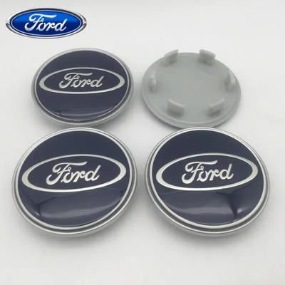 Adesivo de Carro Ford 4 peças 3D para ford 63mm Emblema de Carro Calota Central de Roda Adesivo de cobertura Decalque styling auto Acessórios