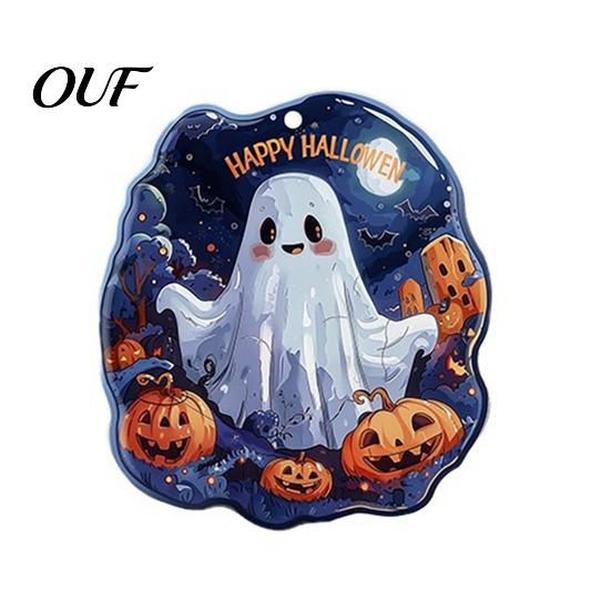 Kids Halloween Party Giveaways Ghost Keychain, Spooky Pumpkin Keyring Pendant, Holiday Themed Supplies Cute Heart Bag Charm for Backpacks, Handbags,