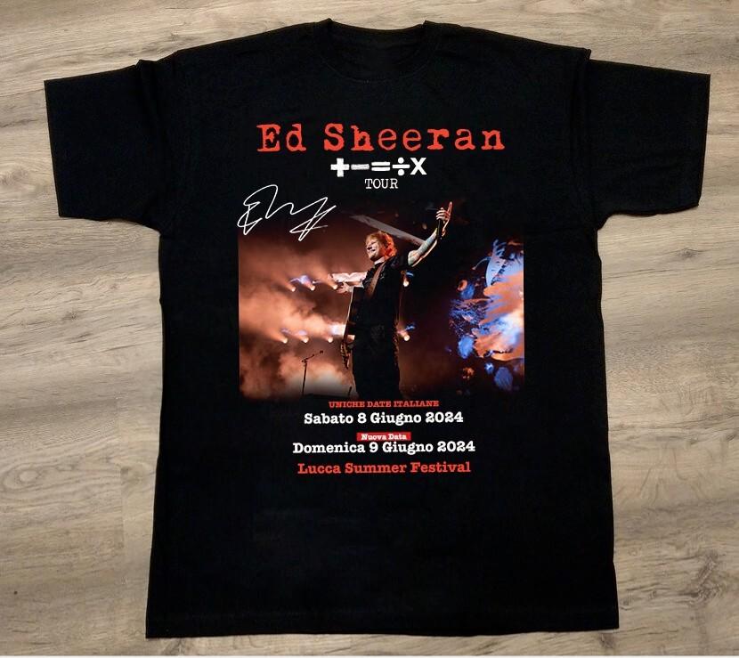 Ed Sheeran concert Lucca Summer Festival 2024  Unisex TShirt All Size Unisex T-Shirt XL