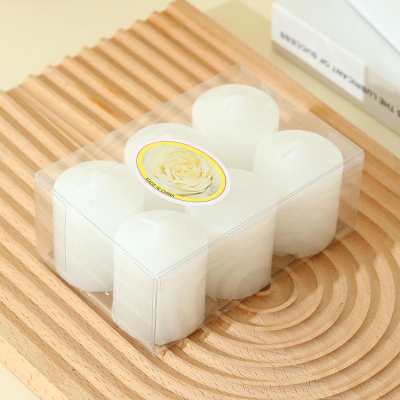 6 PVC Boxed Cup Wax Bar Ins Proposal Creative Picture Pose Candy Color Power Outage Emergency Candle