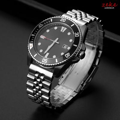 Rovný koniec Nerezová oceľ Náramok Pás pre Jubilee pre Seiko SKX007/009 Kovový remienok na hodinky 18mm 19mm 20mm 21mm 22mm 24mm Remienok