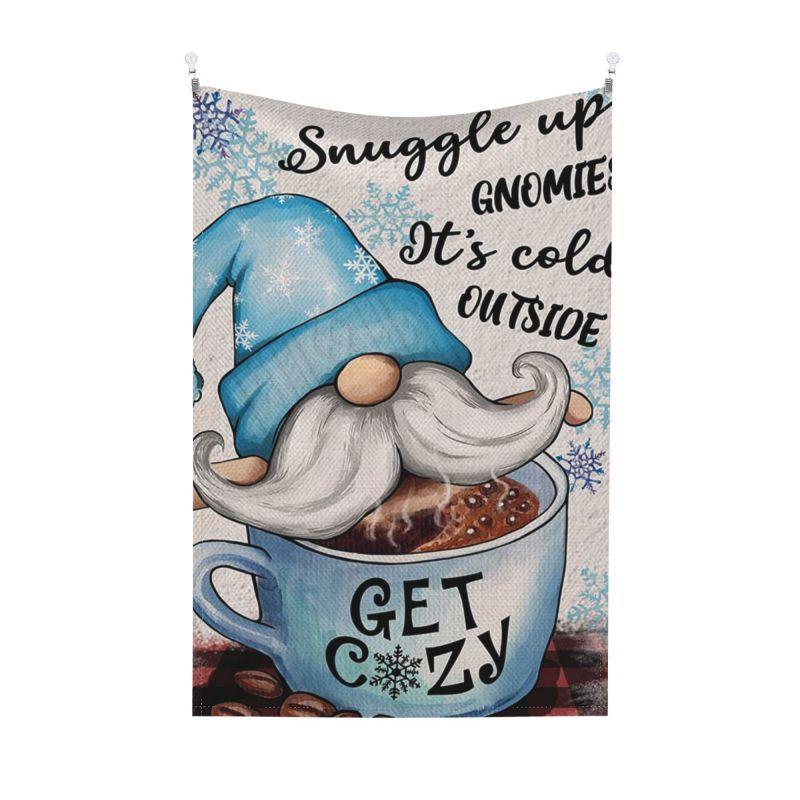 Гоблин Рождественская подвесная ткань Хэллоуин гобелен Снеговик фоновая ткань Гном — фото 6