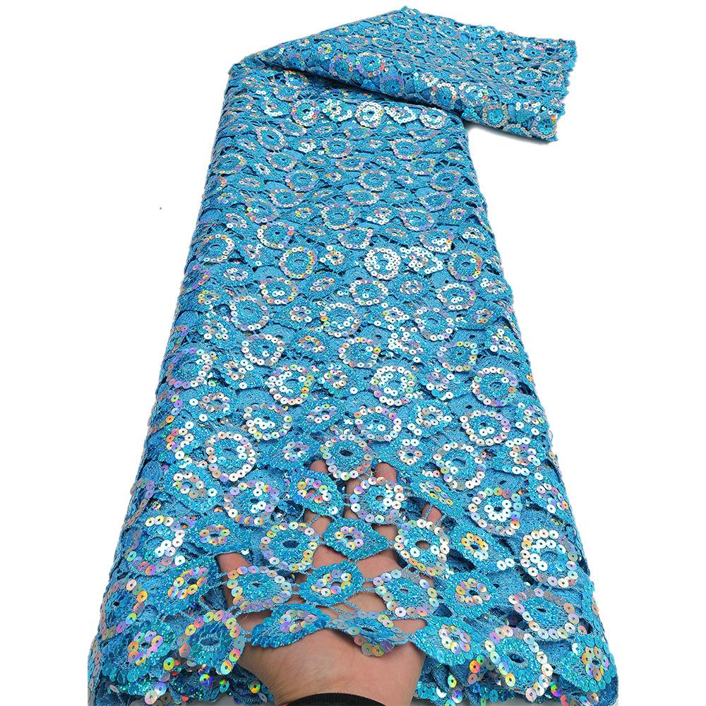 Composite Thread Water-Soluble Lace Embroidery Sequin Dress Lace Hollow Water-Soluble Fabric