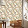 Wallpaper Small Flowers Cream and Lime for Living Room and Bedroom 50x1000